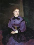 Pierre Renoir Mademoiselle Sicot painting